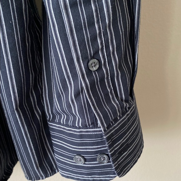 Merona Black Striped Men's Shirt - Picture 6 of 8